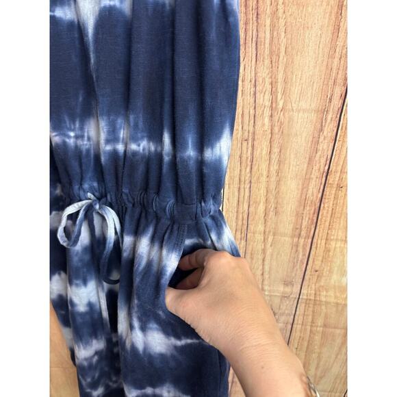 Sundry for Evereve Tie Dye Dress with Pockets Adjustable Waist Size 1 Small - Picture 4 of 8